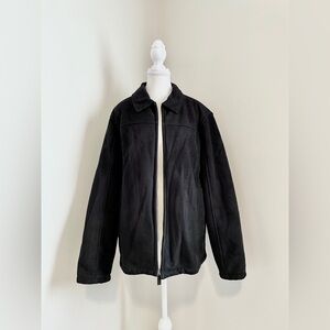 |David Taylor| Men’s Black Faux Suede Coat